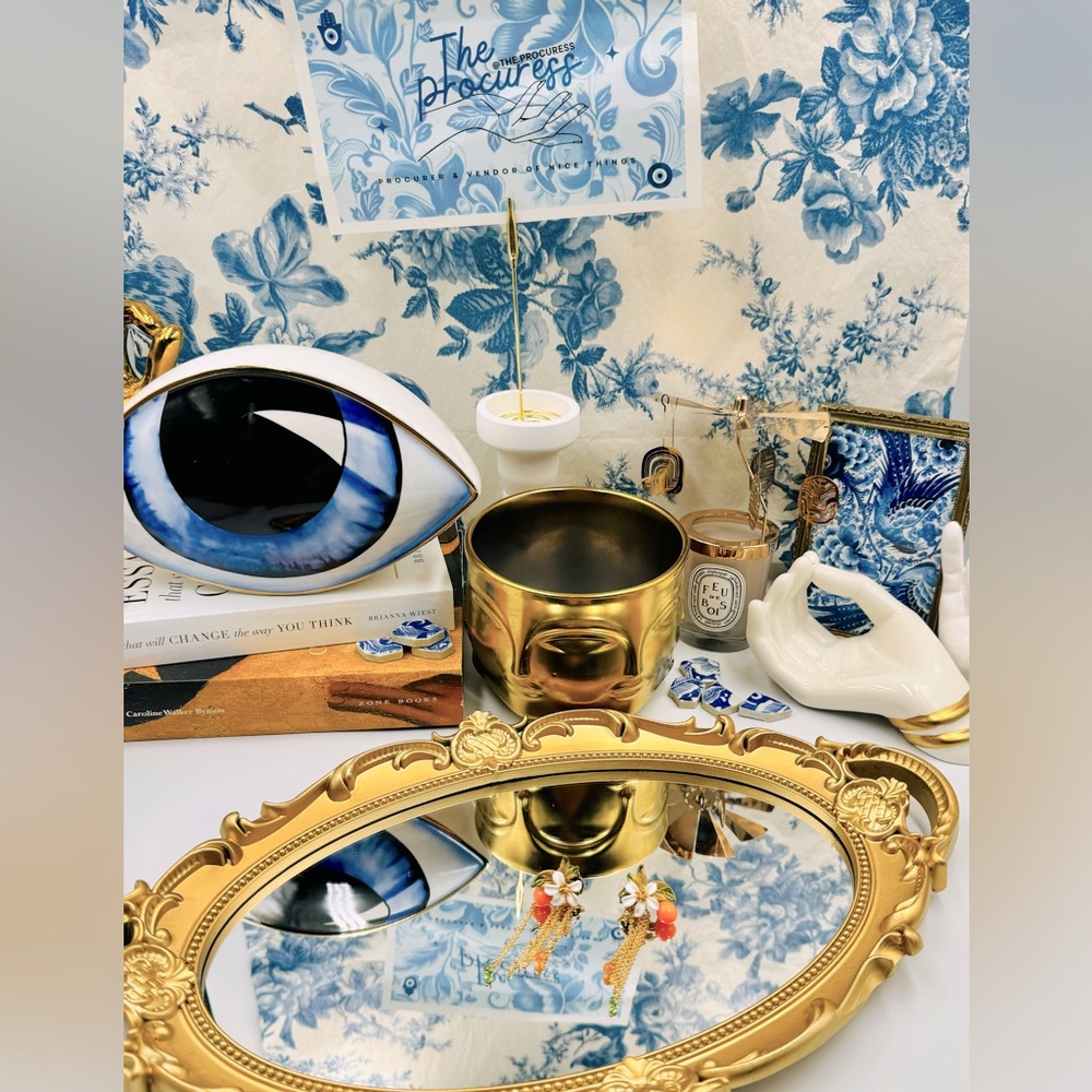 🆕 LES NEREIDES 🧿 NIB Gardens in Provence Orange Blossom Chain Earring - Picture 2 of 16